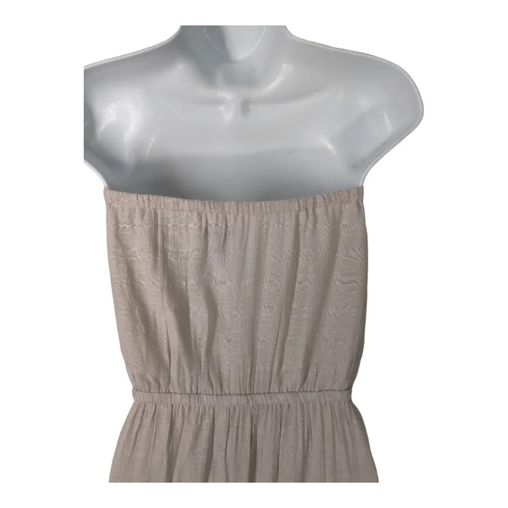 UK2LA Beige Strapless Dress Medium - Picture 8 of 10